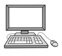 Einfache Grafik eines Computers
