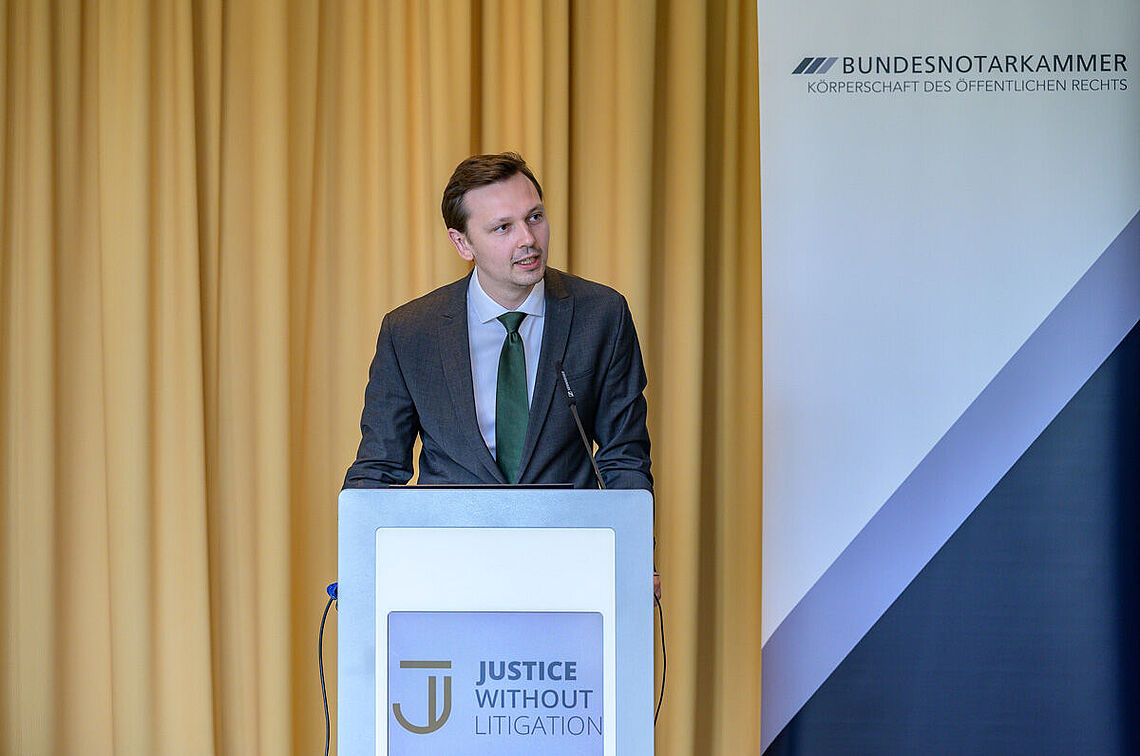 Justice Without Litigation II: Workshop am 11.07.2025 in Berlin, Dr. Johannes Rübeck